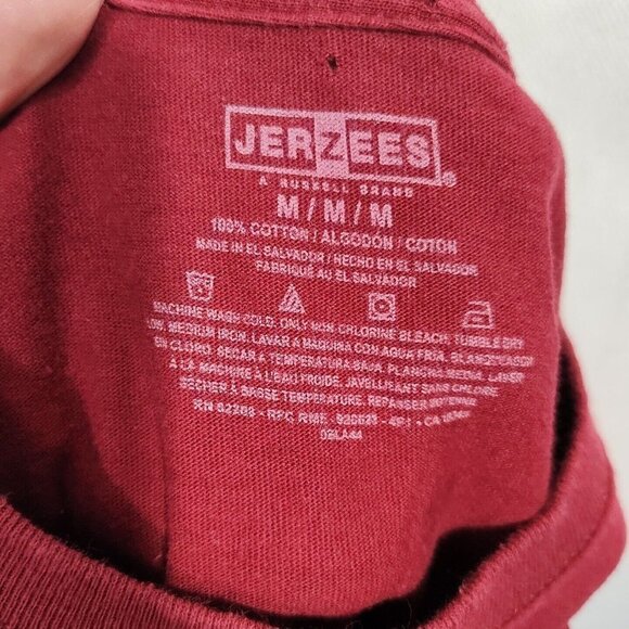 Jerzees Motorcycle Sturgis Ride T-Shirt Bike Rally Men Women Size M Red 2014 - Picture 5 of 6